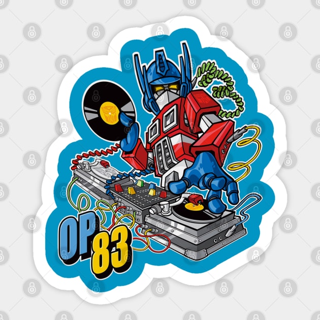 DJ PRIME Sticker by ROBZILLA